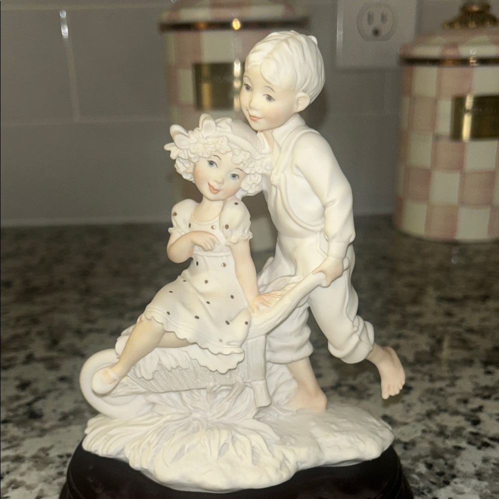 Armani Collezioni Porcelain Figurine in White and Cream